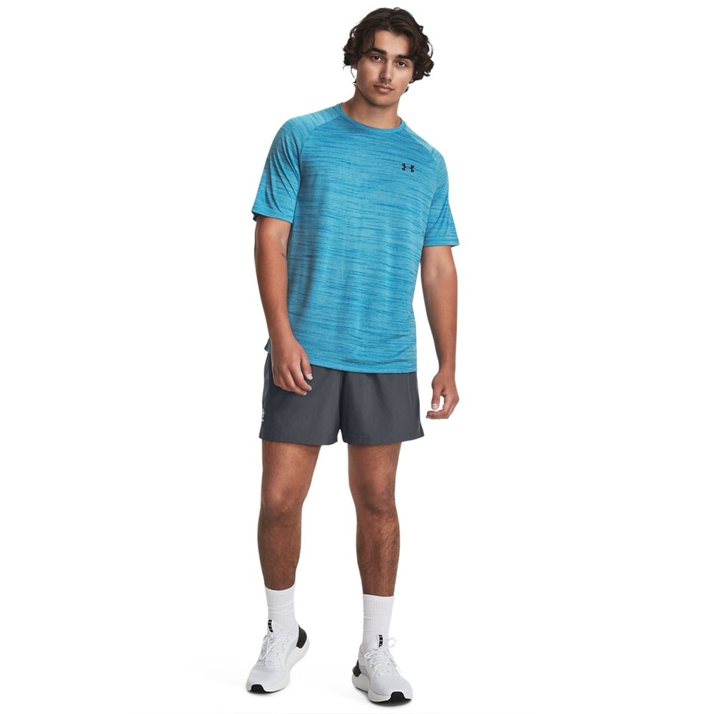 Under Armor Tech Tee Heat Gear, Men's Large, Blue